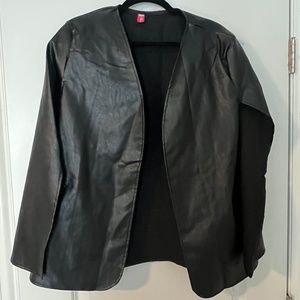 Faux Leather Cape Jacket Size XL